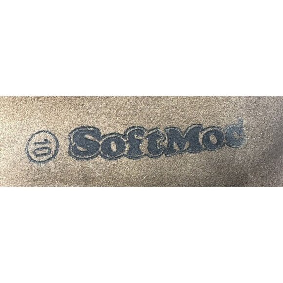 SoftMoc Womens Thong Sandals Leather Flats Brass Buckle Summer Black Size 10 - Picture 11 of 11